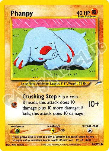 076 / 105 Phanpy comune unlimited (EN) -NEAR MINT-