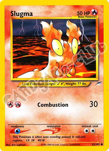 082 / 105 Slugma comune unlimited (EN) -NEAR MINT-