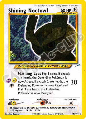 110 / 105 Shining Noctowl shining foil unlimited (EN) -NEAR MINT-