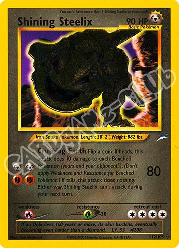 112 / 105 Shining Steelix shining foil unlimited (EN) -NEAR MINT-