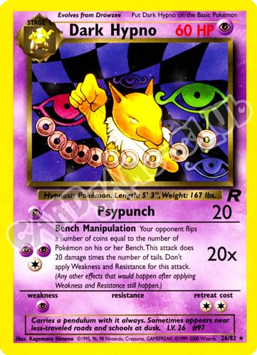 26 / 82 Dark Hypno rara unlimited (EN) -NEAR MINT-