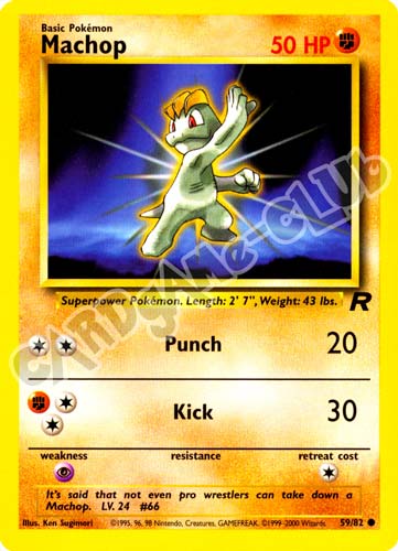 59 / 82 Machop comune unlimited (EN) -NEAR MINT-