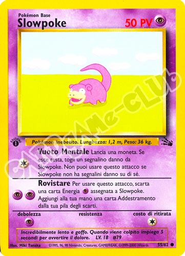55 / 62 Slowpoke comune 1a edizione (IT) -NEAR MINT-