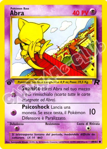 49 / 82 Abra comune 1a edizione (IT)  -PLAYED-