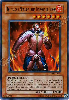 RDS-IT021 Thestalos il Monarca della Tempesta di Fuoco super rara Unlimited (IT) -NEAR MINT-