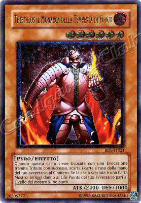 RDS-IT021 Thestalos il Monarca della Tempesta di Fuoco rara ultimate Unlimited (IT) -NEAR MINT-