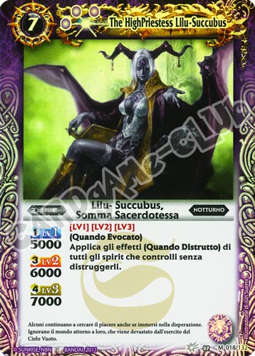 018 / 132 Lilu- Succubus, Somma Sacerdotessa Viola (IT) -NEAR MINT-