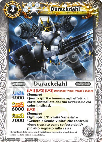 034 / 132 Durackdahl Bianco (IT) -NEAR MINT-