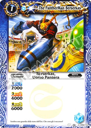 046 / 132 Berserkas, Uomo Pantera Blu (IT) -NEAR MINT-