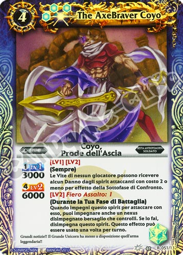 051 / 132 Coyo, Prode dell'Ascia Blu (IT) -NEAR MINT-