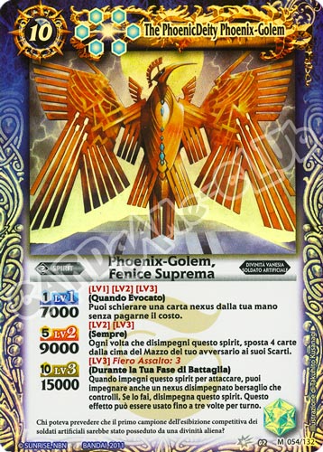 054 / 132 Phoenix-Golem, Fenice Suprema Blu (IT) -NEAR MINT-