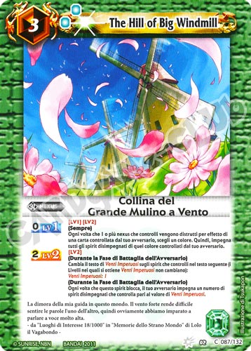 087 / 132 Collina del Grande Mulino a Vento Verde (IT) -NEAR MINT-