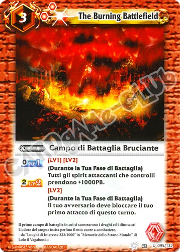 095 / 132 Campo di Battaglia Bruciante Rosso (IT) -NEAR MINT-