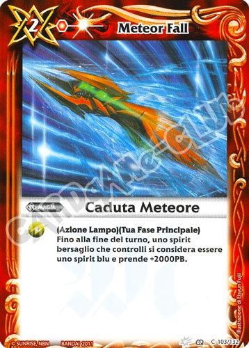 103 / 132 Caduta Meteore Rosso (IT) -NEAR MINT-