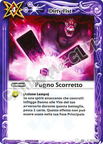 107 / 132 Pugno Scorretto Viola (IT) -NEAR MINT-