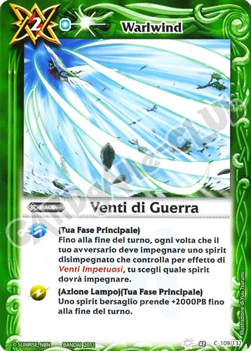 109 / 132 Venti di Guerra Verde (IT) -NEAR MINT-