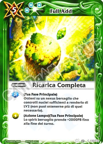 132 / 132 Ricarica Completa Verde (IT) -NEAR MINT-