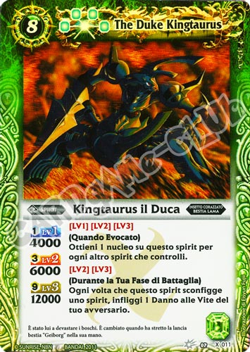 X 011 Kingtaurus il Duca rara x (IT)