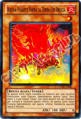 HA05-IT008 Aquila Volante Sopra La Terra Che Brucia super rara Unlimited (IT) -NEAR MINT-