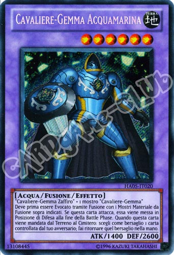 HA05-IT020 Cavaliere-Gemma Acquamarina rara segreta Unlimited (IT) -NEAR MINT-