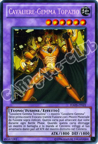HA05-IT021 Cavaliere-Gemma Topazio rara segreta Unlimited (IT) -NEAR MINT-