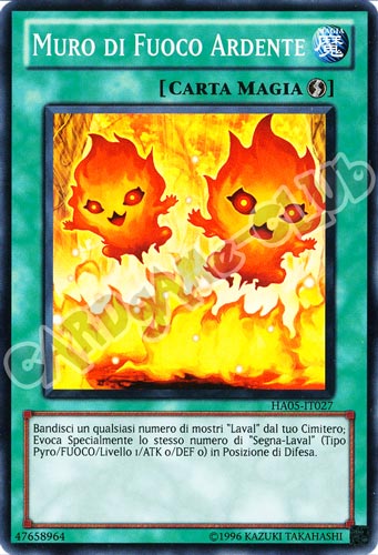 HA05-IT027 Muro di Fuoco Ardente super rara Unlimited (IT) -NEAR MINT-