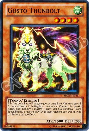 HA05-IT039 Gusto Thunbolt super rara Unlimited (IT) -NEAR MINT-