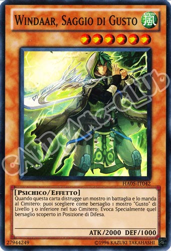 HA05-IT042 Windaar, Saggio di Gusto super rara Unlimited (IT) -NEAR MINT-
