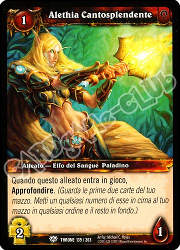 Alethia Cantosplendente comune (IT) -NEAR MINT-