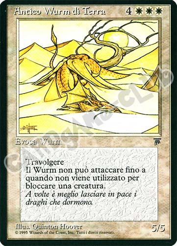 Antico Wurm di Terra rara (IT) -NEAR MINT-