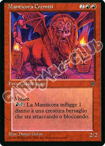 Manticora Cremisi rara (IT) -NEAR MINT-
