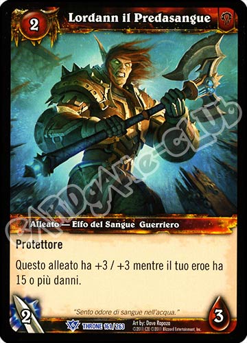 Lordann il Predasangue rara (IT) -NEAR MINT-