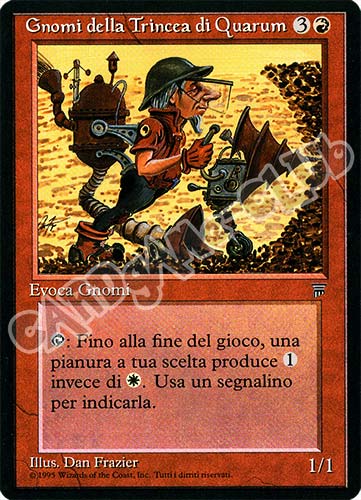 Gnomi della Trincea di Quarum rara (IT) -NEAR MINT-