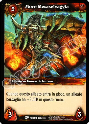 Moro Mesaselvaggia comune (IT) -NEAR MINT-