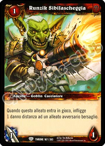 Runzik Sibilascheggia comune (IT) -NEAR MINT-