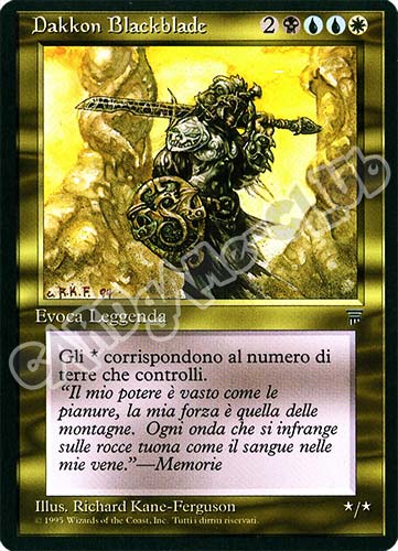 Dakkon Blackblade rara (IT) -NEAR MINT-