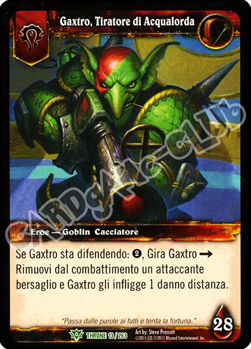 Gaxtro,Tiratore di Acqualorda non comune (IT) -NEAR MINT-