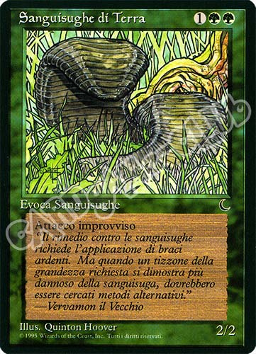 Sanguisuga di Terra comune (IT) -NEAR MINT-