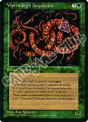 Vipera degli Acquitrini comune (IT) -NEAR MINT-