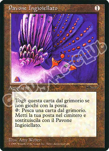 Pavone Ingioiellato non comune (IT) -NEAR MINT-