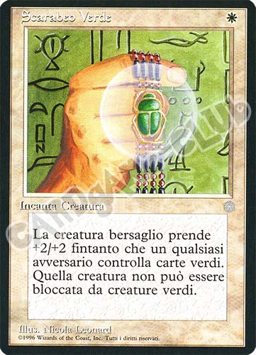 Scarabeo Verde non comune (IT) -NEAR MINT-