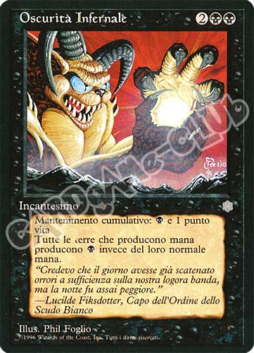 Oscurita' Infernale rara (IT) -NEAR MINT-