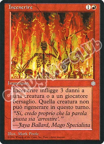Incenerire comune (IT) -NEAR MINT-