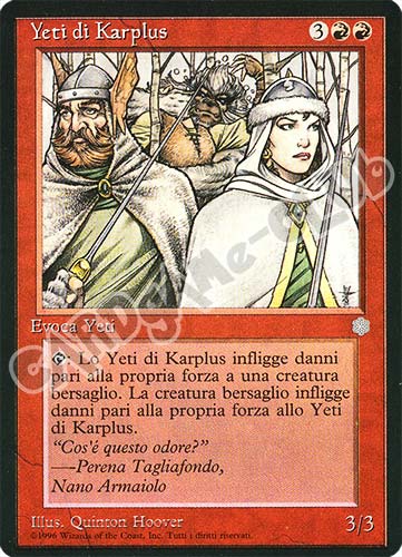 Yeti di Karplus rara (IT) -NEAR MINT-