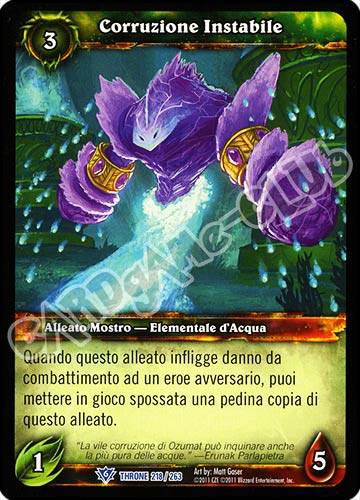 Corruzzione Instabile rara (IT) -NEAR MINT-