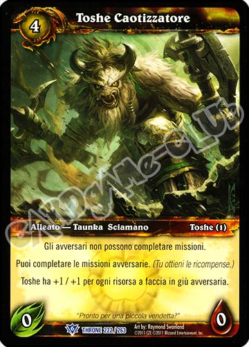 Toshe Caotizzatore rara (IT) -NEAR MINT-