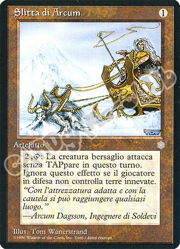 Slitta di Arcum non comune (IT) -NEAR MINT-