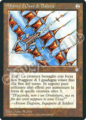 Aliante d'Osso di Balena non comune (IT) -NEAR MINT-