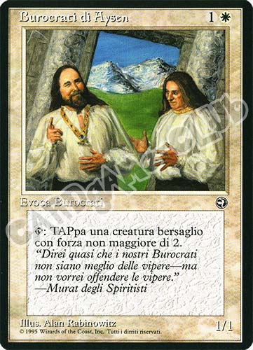 Burocrati di Aysen comune (IT) -NEAR MINT-