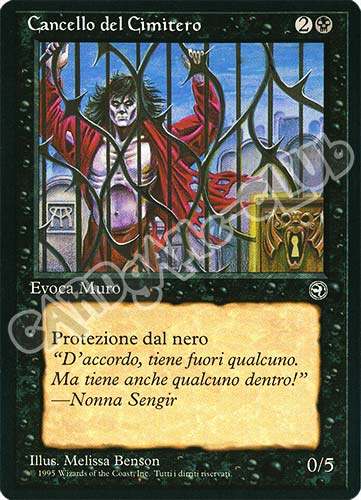 Cancello del Cimitero comune (IT) -NEAR MINT-